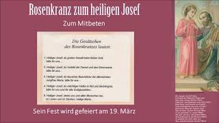 Rosenkranz zum heiligen Josef [upl. by Ailimat]