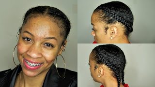 2 Simple Heat Free Hairstyles For Transitioning And Natural Hair [upl. by Justus]