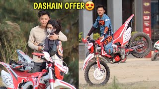 DIRTBIKE ON SELL😍 DASHAIN OFFER  rajkumarthapamagar32 [upl. by Bakeman]