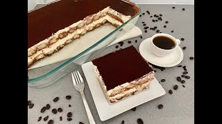 TIRAMISU RECIPE WITHOUT EGGS EASY TIRAMISU RECIPE [upl. by Sisco]