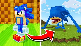 Giant Shin Sonic MOD in Minecraft Pocket Edition [upl. by Annaed]