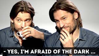 Nikolaj CosterWaldau in Danish Why he is Afraid of The Dark  How GOT Fame affects him cc in EN [upl. by Adihsaar]