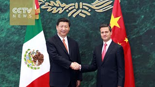 Chinese and Mexican presidents speak in Beijing [upl. by Atsahs]