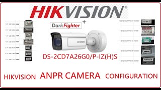 Hikvision ANPR Camera Configuration [upl. by Arri811]