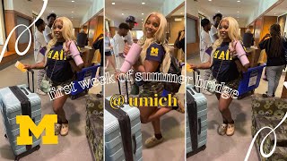 first week at the university of michigan  umich summer bridge move in vlog  sanaah naimah [upl. by Syck]