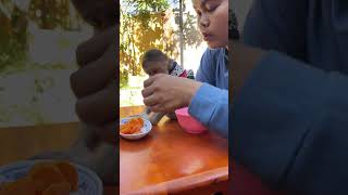 Watch How This Baby Monkey Lights Up with Every Bite [upl. by Animehliw]