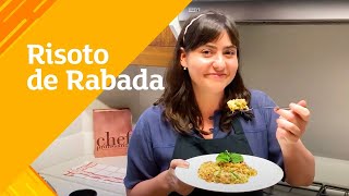 Aprenda a receita de RISOTO DE RABADA FiqueEmCasa [upl. by Lionello670]