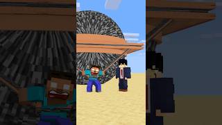 HELP Herobrine To Power Up Pull With Bigger And Bigger Bedrock friendship shorts trending anime [upl. by Deehan]