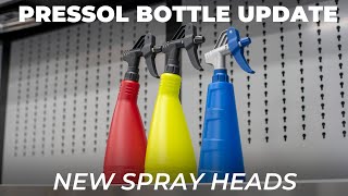 Pressol Bottle Update No 3 New Spray Head Internals Nozzle [upl. by Sanderson]