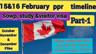 16 February Canada ppr timelineppr timeline todayppr timelinecanada ppr timeline🇨🇦🇨🇦 [upl. by Nibor]