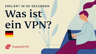 Was ist ein VPN Erklärt in 90 Sekunden 🇩🇪 [upl. by Iahcedrom]