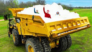 I Filled My Dump Truck With Packing Peanuts [upl. by Nawtna568]