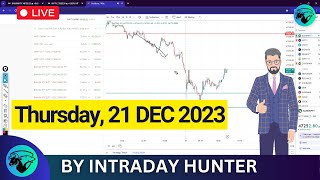 Live Trading  Options Trading  Intraday Hunter 21 DEC 2023 [upl. by Aitnyc]