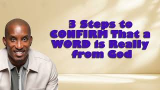 Dharius Daniels 2024  3 Steps to CONFIRM That a WORD is Really from God [upl. by Yobybab859]