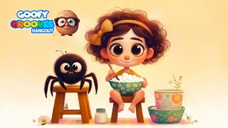 Little Miss Muffet  Nursery Rhymes for Children  Goofy Grooves Hangout [upl. by Mundford]