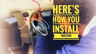 How to INSTALL Tweeters in your car Easy [upl. by Aeli429]