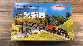 Märklin Startpackung 2905  BR89 mit Güterwaggons  Test Review amp Unboxing H0 Modellbahn [upl. by Jillane]