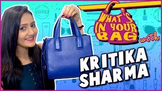 Kritika Sharmas Handbag Secret Revealed  Whats In Your Bag  TellyMasala [upl. by Clerc]