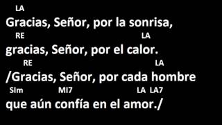 CANTOS PARA MISA  GRACIAS SEÑOR POR NUESTRA VIDA  LETRA Y ACORDES  SALIDA O DESPEDIDA [upl. by Canotas]