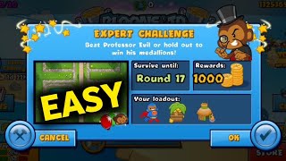 How to Beat The New Professor Evil Challenge Expert Challenge Week 23 Round 17 BTD BATTLES 🐵 [upl. by Giordano524]