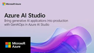 Bring generative AI applications into production with GenAIOps in Azure AI Studio [upl. by Tori]