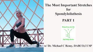 Spondylolisthesis Exercises The Most Important Stretches Part 1 [upl. by Maurey]