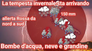 METEO  Addio autunno Preparatevi alla tempesta più forte che colpirà lItalia questinverno [upl. by Lissa]