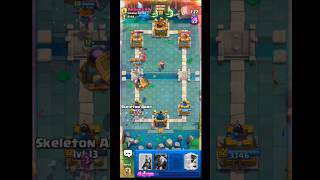 😰epic game 💀 with higher level clashroyale epicgamemoments gamereview gamingchallenge gaming [upl. by Aihsaei]