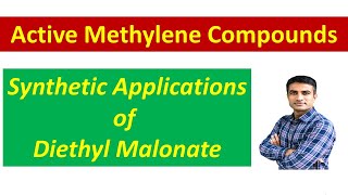 Synthetic applications of Diethyl malonate Malonic ester  Dr Bharat Baria [upl. by Nayhr167]