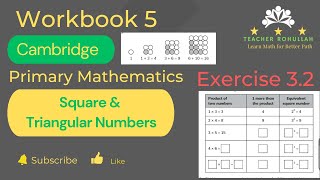 𝐄𝐱𝐞𝐫𝐜𝐢𝐬𝐞 𝟑𝟐  𝐒𝐪𝐮𝐚𝐫𝐞 𝐚𝐧𝐝 𝐭𝐫𝐢𝐚𝐧𝐠𝐮𝐥𝐚𝐫 𝐍𝐮𝐦𝐛𝐞𝐫𝐬  𝐂𝐚𝐦𝐛𝐫𝐢𝐝𝐠𝐞 𝐏𝐫𝐢𝐦𝐚𝐫𝐲 𝐌𝐚𝐭𝐡𝐞𝐦𝐚𝐭𝐢𝐜𝐬  𝐖𝐨𝐫𝐤 𝐁𝐨𝐨𝐤 𝟓 [upl. by Rebe]