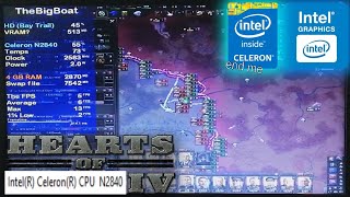 Hearts of Iron IV 11214 on LOWEND LAPTOP  Intel Celeron N2840 Intel HD Bay Trail 4 GB RAM [upl. by Tonnie]