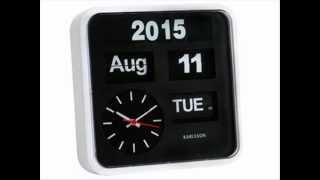 Karlsson Wall Clock Mini Flip Plastic White [upl. by Anaeli563]