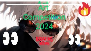 art competition 2024 anime September mahitoedit artcompetitionexam shadowyt [upl. by Artined66]