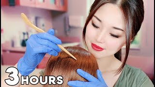 ASMR Sleep Time  3 Hours of Hair Treatments [upl. by Enyawal837]