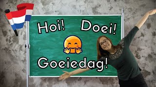 DUTCH GREETINGS  Dutch for BEGINNERS les 1 NT2  A1 [upl. by Vickie]