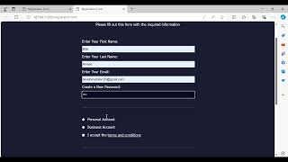 REGISTRATION FORM USING HTML CSS WITH RESPONSIVE [upl. by Eraste]