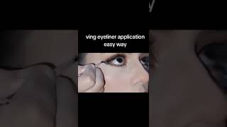 Ving eyeliner application easy way newsong [upl. by Merth]