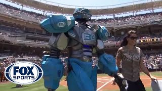 Cleatus delivers at Padres game [upl. by Skiest]