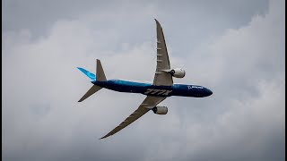 Boeing 73710 and 7779 Take to the Skies for the Paris Air Show Flying Display [upl. by Tenrag851]