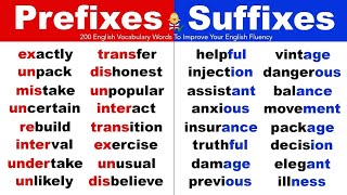 Prefixes and suffixes [upl. by Mchenry585]