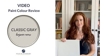 Paint Colour Review Benjamin Moore Classic Gray OC23 [upl. by Ytoc]