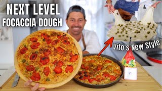 HOW TO MAKE NEXT LEVEL FOCACCIA DOUGH  DOUBLE FERMENTED VITOS NEW STYLE [upl. by Apollus]