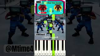 Defeat The Fake Titan Speaker  Who Is The Real Titan Speaker  Piano Tutorial Mtime4 [upl. by Jorry]