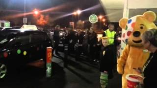 Pudsey the bear pays a visit to Asda at Donnington [upl. by Sel]