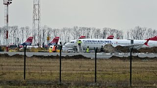 THY B737 8MAX DIVERTED turkish flight belgradeairport arrival emergency departure tivat [upl. by Prochora]