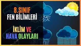 8SINIF  FEN BİLİMLERİ  İKLİM VE HAVA OLAYLARI lgs [upl. by Farr337]