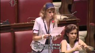 ▶ 7 8 2013 Tiziana Ciprini M5S Comunione e Liberazione [upl. by Dyanne879]