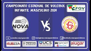 CAMPEONATO ESTADUAL DE VOLEIBOL INFANTIL MASCULINO  NOVA x SGNH [upl. by Behm154]