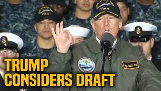 Trump considering mandatory military service [upl. by Annoyed]