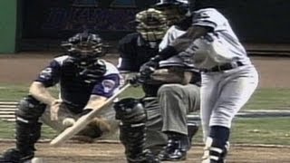 2001 WS Gm7 Sorianos homer gives Yanks late lead [upl. by Lauraine]